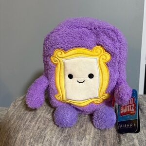 Bumz Plush Purple Stuffed Toy with Yellow Frame